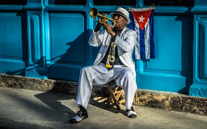 Uliczna muzyka na Kubie